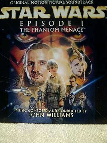STAR WARS, ORIGINAL MOTION PICTURE SOUNDTRACK, EPISODE 1 THE PHANTOM MENACE (CD FOR SALE)
