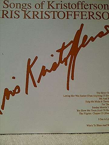 Kris Kristofferson : Songs of Kris Kristofferson : CD