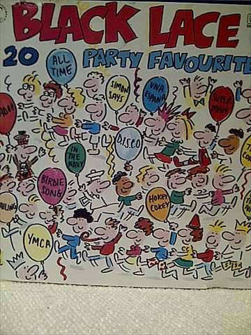 BLACK LACE  20 ALL TIME PARTY FAVOURITES (HOKEY COKEY  YMCA  LET'S TWIST AGAIN  BIRDIE SONG ETC)