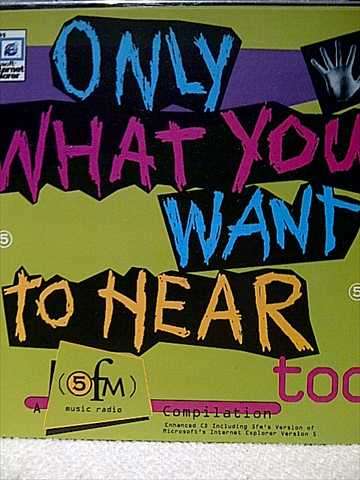 ONLY WHAT YOU WANT TO HEAR TOO (SPIRITUAL PROJECT  UNDERWORLD  BOOM  ETC.) (CD FOR SALE)