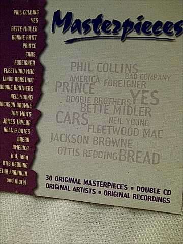 MASTERPIECES, VARIOUS 2CD (NEIL YOUNG, PHIL COLLINS, BETTE MIDLER, FOREIGNER ETC.) (CD FOR SALE)