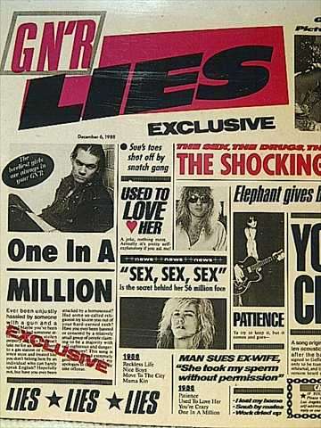 GUNS 'N ROSES, G N'R LIES : CD