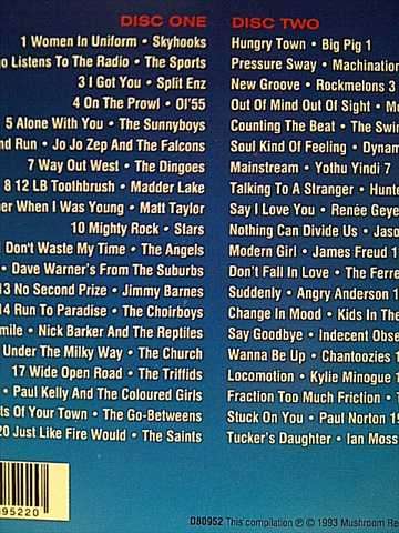 THE AUSTRALIAN REVOLUTION - THE TOP 40 HITS FROM 20 YEARS OF OZ MUSIC - 2CD (CD FOR SALE)