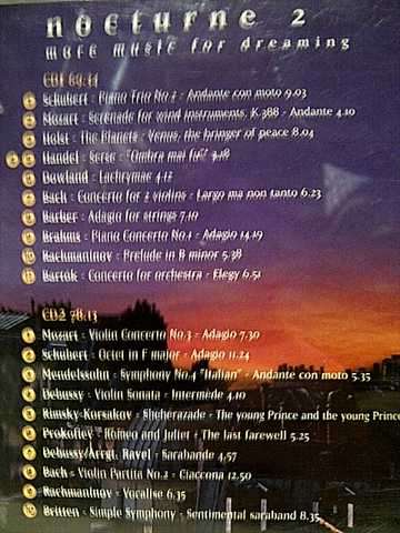 NOCTURNE 2: MORE MUSIC FOR DREAMING - 2 CD SET : CD