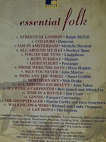 Essential Folk : 18 Folk Classics : Various Artists : CD