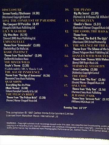 Hollywood Hits : Blockbuster Movie Themes : CD