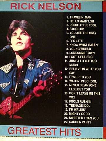 Rick Nelson : Greatest Hits : CD