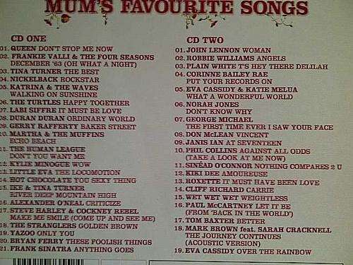 Mums Favourite Songs: Various Artists : 2 Cd Set : CD
