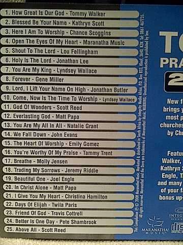 Top 25 Praise Songs: 2009 Edition : 2 Cd Set : CD