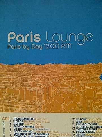 Paris Lounge 1: Various : 2 CD Set : CD