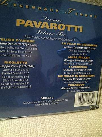Luciano Pavarotti : Legendary Tenors : CD