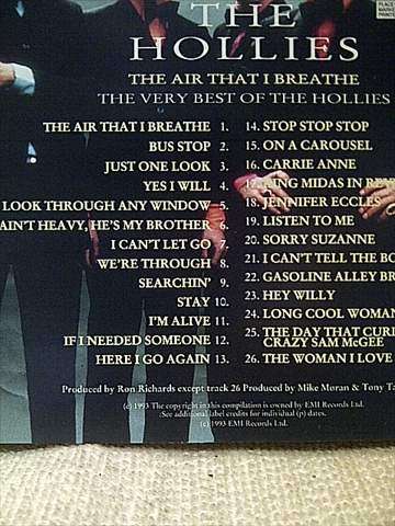 The Hollies : The Best of the Hollies : CD