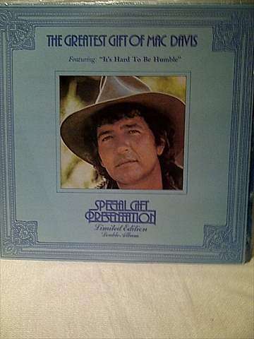 The Greatest Gift of Mac Davis : Its Hard to Be Humble : 2 LP Set