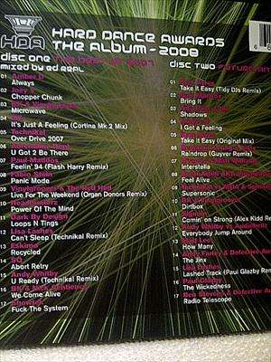 Hard Dance Awards 2008 : 2 CD Set : CD