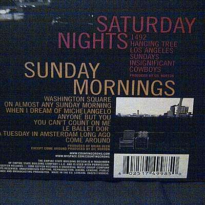 Counting Crows : Saturday Nights and Sunday Mornings  ( CD FOR SALE )