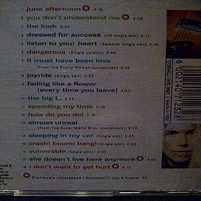 Roxette : Don't Bore Us grt to the Chorus : Greatest Hits : CD