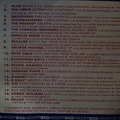 Big Hits 97 : CD