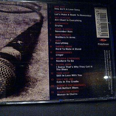 The One and Only Rock Ballads Album : Various Artists : CD
