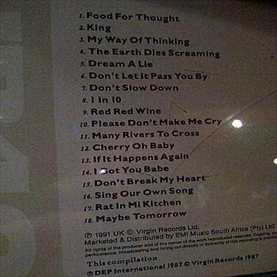 The Best of UB40 : Volume One : CD