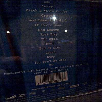Mad Season : Matchbox Twenty : CD