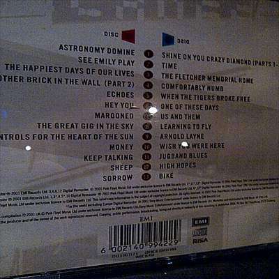 Pink Floyd : The Best of : Echoes : 2 Cd Set : CD
