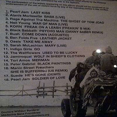 No Boundaries : A Benfit for the Kosovar Refugees : Various Artists : CD