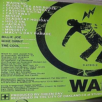 Greenday : Warning : CD