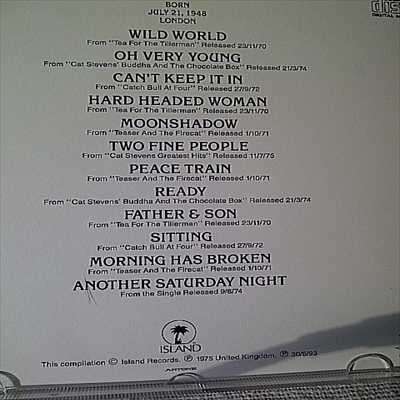 Cat Stevens : Greatest Hits : CD