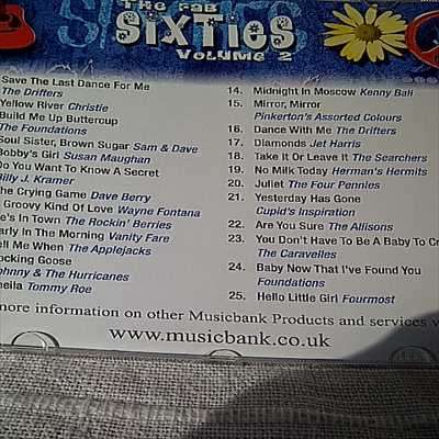 The Fab Sixties Volume 2 : Various Artists : CD