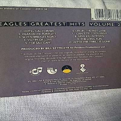 Eagles : Greatest Hits Volume 2 : CD