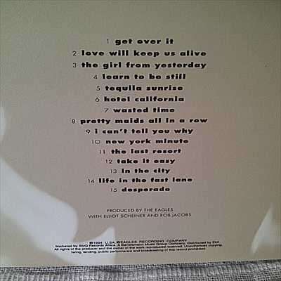 Eagles : Hell Freezes Over : CD