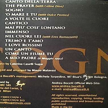 Andrea Bocelli : Sogno : CD