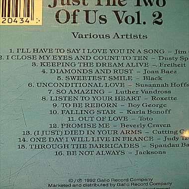Just the two of us 2 : Various Artists : CD