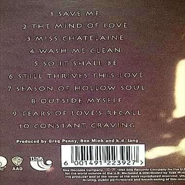 KD Lang : Ingenue : CD
