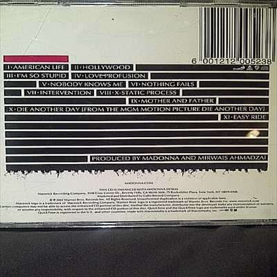 Madonna : American Life : CD