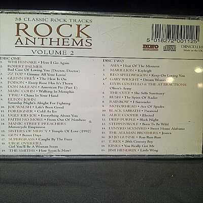 Rock Anthems Volume 2 : Various Artists : 2 CD Set : CD