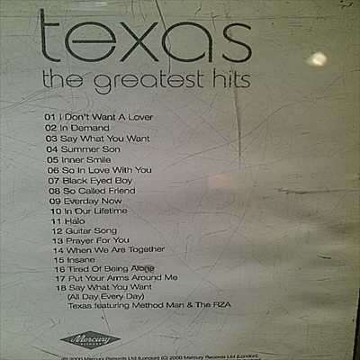 Texas : The Greatest Hits : CD