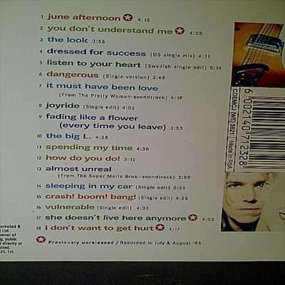 Roxette : Don?t Bore us get to the Chorus : Greatest Hits : CD