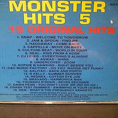 Monster Hits 5 : Various Artists : CD