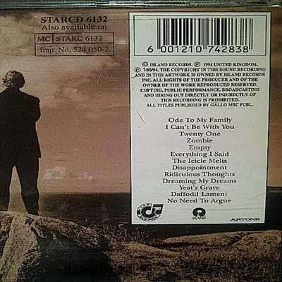 The Cranberries : No Need to argue : CD