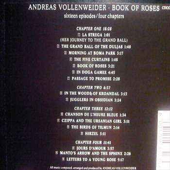 Andreas Vollenweider : Book of Roses : CD