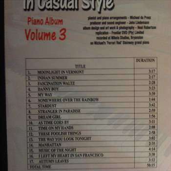 In Casual Style : Michael Du Preez and his red Steinway Vol 3 : CD