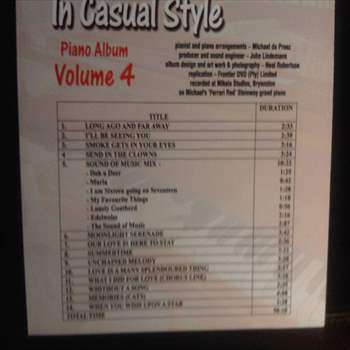 In Casual Style : Michael Du Preez and his red Steinway Vol 4 : CD