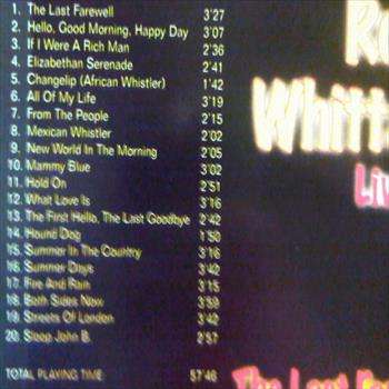 Roger Whittaker : Live The Last Farewell : CD