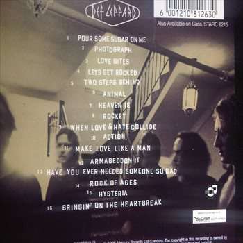 Def Leppard : Greatest Hits 1980 Vault 1995 : CD