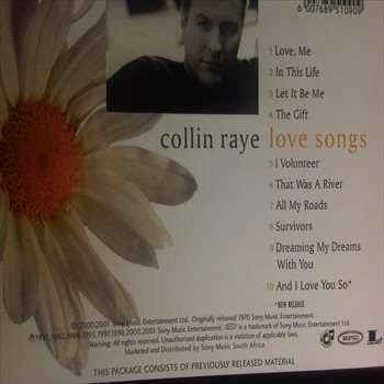 Collin Raye : Love Songs : CD