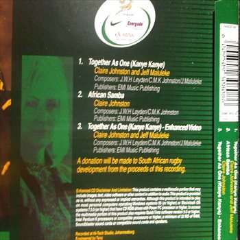 Kanye Kanye (Together as One ) : SA Rugby Song of the 2003Single : CD