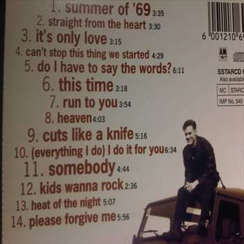 Bryan Adams : So Far So Good : CD