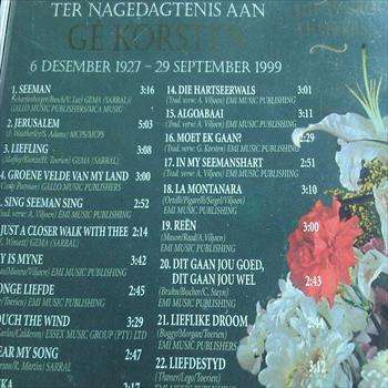 Ge Korsten : Ter Nagegadtenis Aan : CD