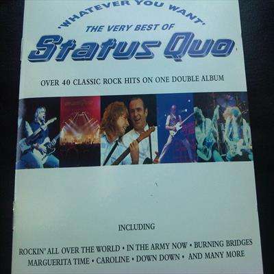 Status Quo : Whatever you want : The Best of : 2 CD Set : CD